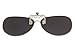 Jaky Retro Polarized Lens Glasses Clip on Flip up High Grade Silicone Clip Classic AVIATOR Reflective UV400 UV Protection Mens&Womens Sunglasses For Driving Fishing Running Cycling(Grey)
