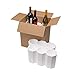 U-Haul Wine 6 Bottle Wine Shipping, Moving & Packing Kit - Includes a 14-13/16” x 10” x 15” Box & Styrofoam Inserts
