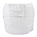 Sigzagor Teen Adult Cloth Diaper Nappy Reusable Washable For Disability Incontinence (White)