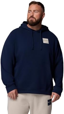 Hoodie Columbia Trek, Polar Estampado, Stretch Ready for Adventures, Capuz Ajustável, Tecido de algodão rico, Bordas Caneladas, Bolso Canguru - Homens