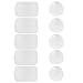 10 Packs Anti-Slip Gel Pads Viaky Fixate Sticky Cell Pads Non-Slip Gel Mat Sticky Auto Gel Holder,Can Stick to Cellphone, Pad, Keys,Glass, Mirrors, Whiteboards, Metal (Clear)