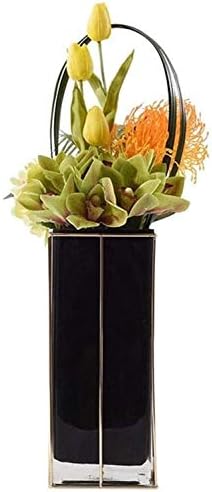 造花 インテリア 花束 装飾的な造花ノルディックモダンライト高級人工植木鉢植物 家庭の