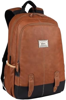 Gear Classic Anti Theft Faux Leather 20 Ltrs Laptop Tablet Travel