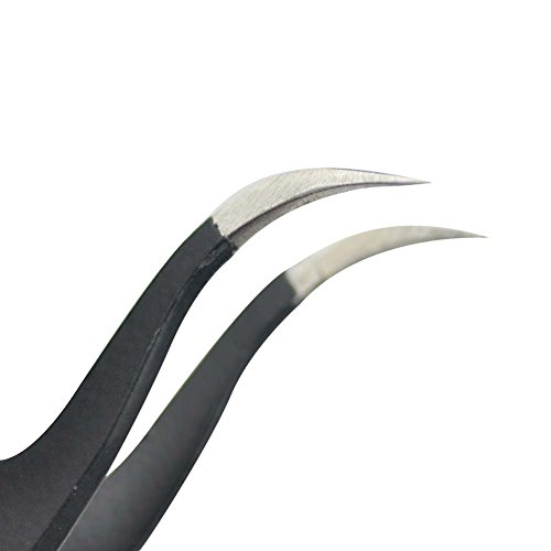 BEYELIAN 3D Volume Eyelash Extension Friendly Use Tweezers Genuine Vetus ESD-15,also for Lab,Jewelry-making,Industrial,Hobbies (ESD-15)