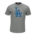 MLB Los Angeles Dodgers Men's Score & Win Tee, Tri Gray Heather, Large
