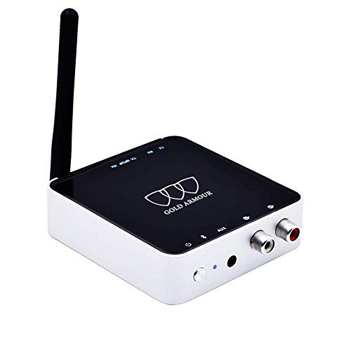 Wireless Transmitter Receiver Long Range 164ft – Digital Optical Toslink and 3.5mm Aux Adapter, Aptx Low Latency Wireless for Tv Home Stereo System (Optical and 3.5 mm AUX)
