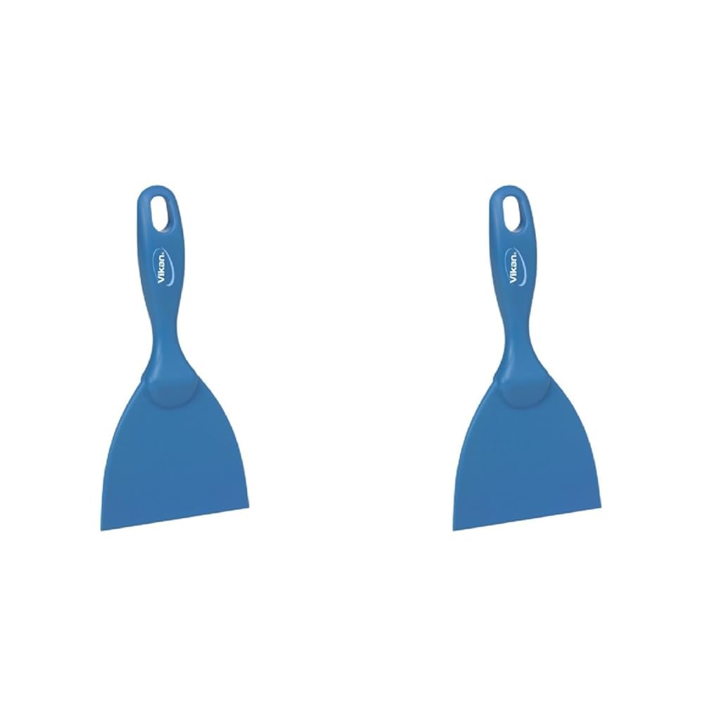 Vikan 40613 Plastic Hand Scraper 100 mm blue (Pack of 2)