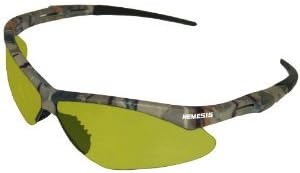 Jackson Nemesis Safety Glasses Camo Frame - Amber Anti-Fog Lens
