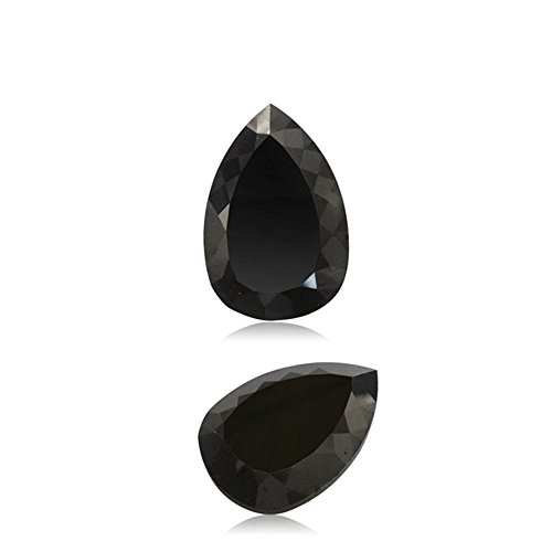 Mysticdrop 56.34 Cts of 29.85x20.06x10.45 mm GIA Certified AAA Pear Modified Brilliant (1 pc) Loose Natural Fancy Black Diamond