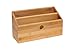 Lipper International 808 Bamboo Wood 2-Slot Office Supply Desk Organizer, 10 3/4