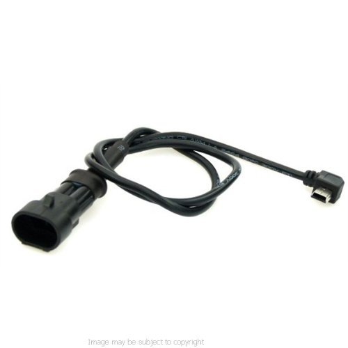 Ultimate Addons Angled Mini USB Connector for the Addons Waterproof Motorcycle Hard Wire Battery Cable (sku 9810)