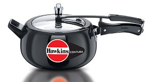 Hawkins CB50 Hard Anodised Pressure Cooker, 5-Liter