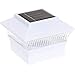 12 Pack 4x4 Outdoor Garden Solar LED White Post Cap Fence Pathway Landscape Square Light Lights Bundle Deal