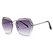 AEVOGUE Sunglasses For Women Oversized Rimless Diamond Cutting Lens Sun Glasses AE0534