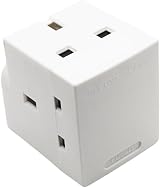 SHPELEC 13A 3-Way Fused Adaptor Triple Plug Outlet with Surge Protection view 4