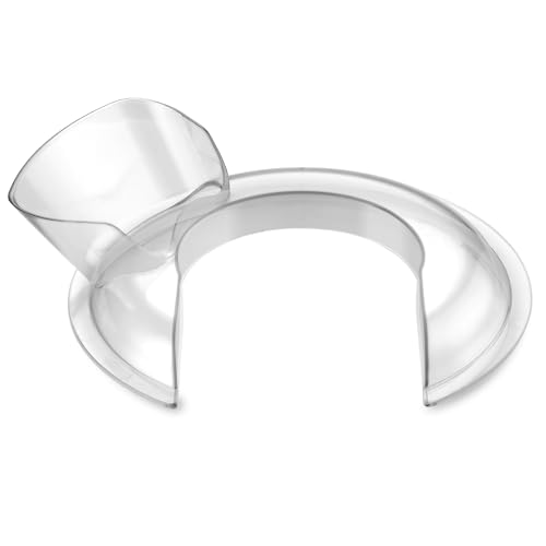 Pouring Shield for KitchenAid 4.5-5QT Tilt-Head Stand Mixers, Secure Fit Splatter Guard for KitchenAid Stainless Steel Bowl and Dishwasher Safe