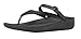 FitFlop Womens Flip Leather Back-Strap All Black Sandal - 7