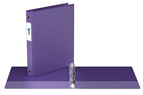 Premium Economy, Round Ring, Binder, 6 Pack (1", Purple)