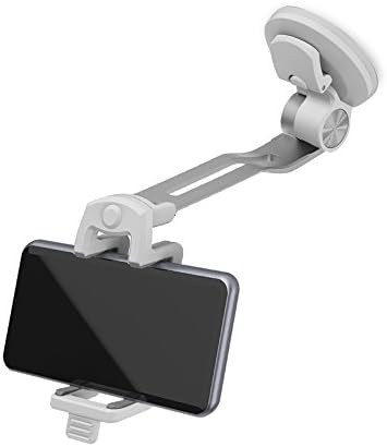 Alloy Car Phone Mount,Iwonderful Grip Flex Universal Windshield Car Phone Holder/Stand/Car Cradle with Extra Dashboard Base and Strong Suction for iphone HTC Sony LG Smartphones,GPS Devices,1006-White