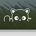 Chococat Cat White Sticker Decal Cat Hello Kitty White Car Window Wall Macbook Notebook Laptop Sticker Decal by faststicker