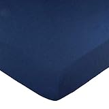 SheetWorld Fitted Cradle Sheet 18 x 36 - Solid Navy