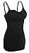 iloveSIA 2-Pack Seamless Nursing Cami Tank Top – Built-in Maternity Bra, Adjustable Straps, Soft Cotton for Comfortable Breastfeeding, Ideal for Pregnancy & Postpartum Black+Nude Size L