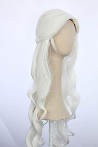 Hangcosplay Long Light Blonde Curly Wavy Hair Princess Allura