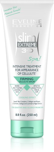 Eveline Slim Extreme 3D Intensive Treatment for Firming Cellulite Serum, 8.8 Fluid Ounce