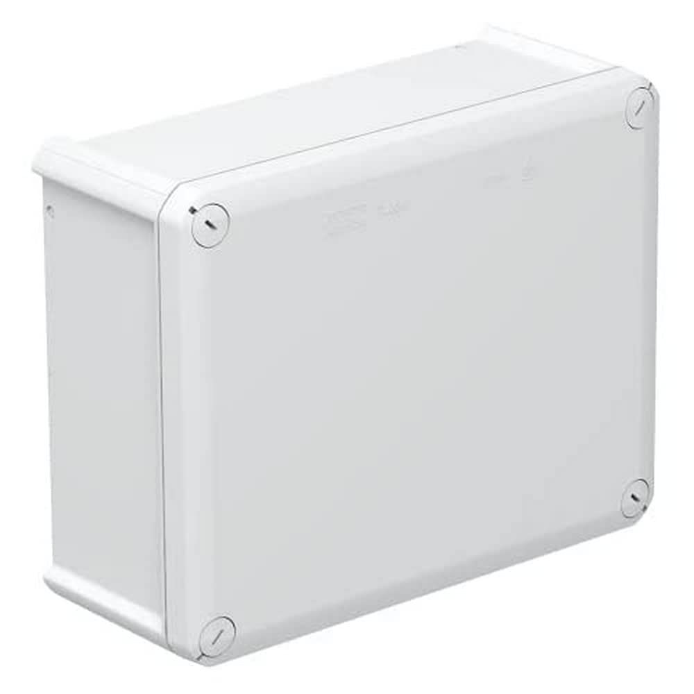 OBO Bettermann 2007287 T-250 Derivation Box, Blind, Polypropylene, Reinforced with Fibreglass, Light Grey, 225 mm x 173 mm x 86 mm Interior