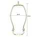 4 Pack 8 inch Lamp Harp Holder for Table and Floor Lamps (Gold)