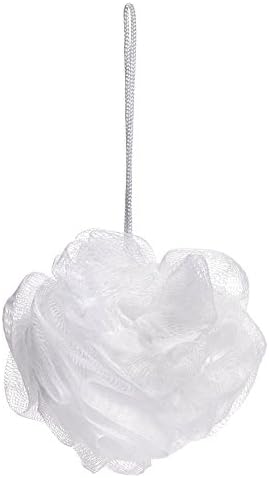 Daylee Naturals Mesh Bath Pouf Sponge Single (White)