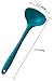 StarPack Basics Silicone Ladle Spoon, High Heat Resistant to 480°F, Hygienic One Piece Design Cooking Utensil for Serving Soup & more (Teal Blue)