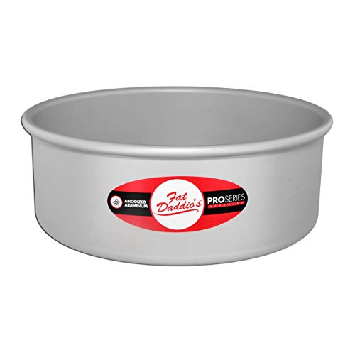 Fat Daddio's PRD73 Round Cake Pan, 7 x 3 Inch, Silver 7 x 3 Inch 3