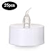 Flameless LED Tea Lights,Pack of 25,Realistic and Bright Flickering Bulb Battery Operated Electric Fake Candles for Wedding,Table,Gift,Outdoor & Festival Celebration