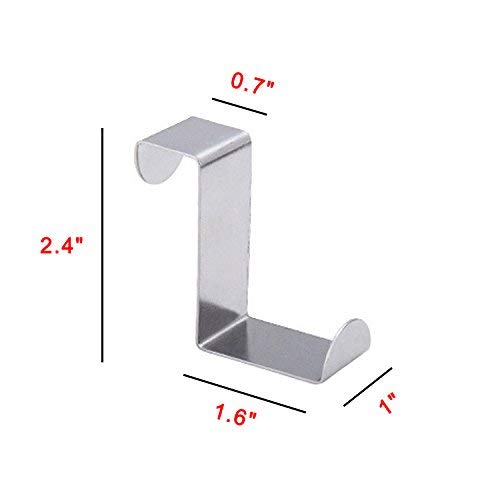 Over Door Hook 10 Pieces Heavy Duty Stainless Steel Removable Cubicle