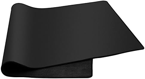 Mouse Pad, Zamplex Large Desk Non-slip Rubber Base Black Pad (Black Color 31.5"x15.7"x0.07")