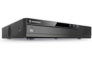 Amcrest NV2108E-HS 8-Channel POE NVR 1080P/3MP/4MP/5MP/6MP/4K Network Video Recorder - Supports Recording 8CH Up to 8 x 4K IP
