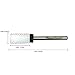 PANA 3/32” Flat Top Large Barrel Ceramic Bit - Extra Coarse Grit - Professional Nail Drill Bit for Manicure Pedicure Acrylic Nail File Tools Cuticle Polishing Dremel Machine
