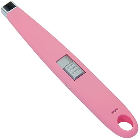 Candle Lighter, iHomer USB Rechargeable Lighter with a Hook for Handy Storage, Multi-purpose Electronic Arc Lighter – (Pink)