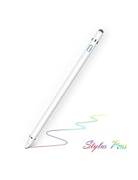 Chilison - Lápiz capacitivo digital para pantalla táctil, compatible con iPad iPhone, Samsung y tabletas, dibujo y escritura a mano en pantalla táctil, smartphones y tabletas (iOS Android), color blanco