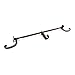 Front Door Garland Hanger - Adjustable, Heavy-Duty Cast Iron Decor | No Nails, No Damage - Brown (Single Door)