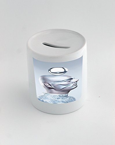 Money box with Portrait of a Magician with Glass Ball in Stage Makeup and Costume - Thumbnail 2