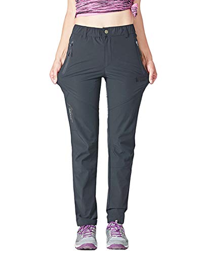 Rdruko Women's Outdoor Hiking Pants Lightweight Quick Dry Water Resistant Travel Fishing Pants with Pockets
