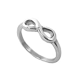 Stainless Steel Infinity Knot Promise Committment Ring Jewelry for Sensitive Skin (Size 4 - 9)