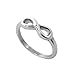 Loralyn Designs Simple Silver Infinity Promise Ring Stainless Steel Jewelry for Women