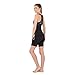 RunBreeze Women's Triathlon Suit | Breathable, Quick-Drying Tri Suit with Dual Rear Pockets (Black/Cyan, Large (US 8-10))