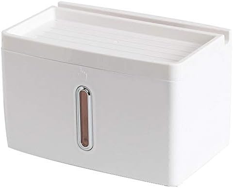 Alppq Suction Cup Type Toilet Tissue Box Toilet Paper Box Free Punching Toilet Paper Towel Holder Bathroom Shelf Waterproof Tray Paper Roll Tube Simple White