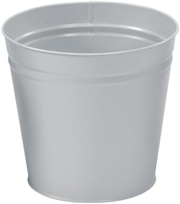 5 Star Office Waste Bin Round Metal Scratch Resistant D300xH280mm 15 Litres Grey