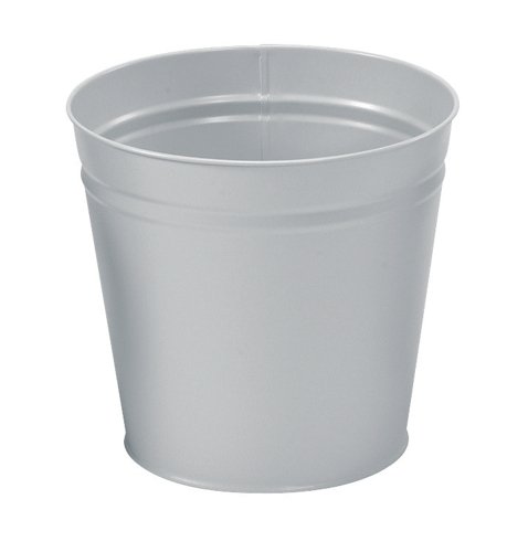 5 Star Office Waste Bin Round Metal Scratch Resistant D300xH280mm 15 Litres Grey