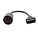 Dolity Truck 9 Pin to 16 Pin OBD2 Interface Scanner Code Reader Diagnostic Adapter Cable